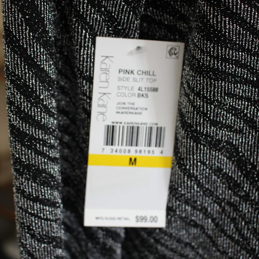 Karen Kane Zebra Metallic Print Tunic NWT - Picture 4 of 4